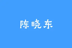 陈晓东