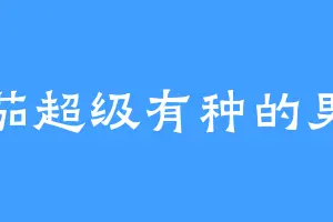 番茄超级有种的男人