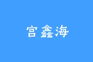 宫鑫海
