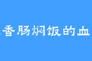 爱吃香肠焖饭的血妖王