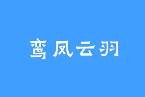 鸾凤云羽