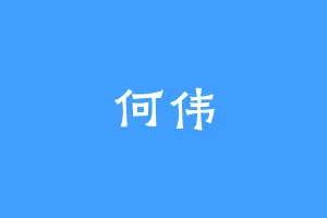 何伟