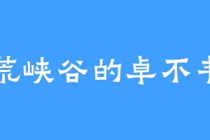 荒峡谷的卓不韦