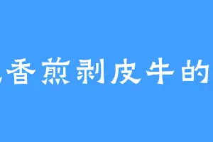 爱吃香煎剥皮牛的夜淮