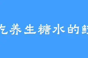 爱吃养生糖水的鲛人