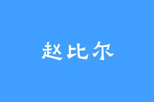 赵比尔