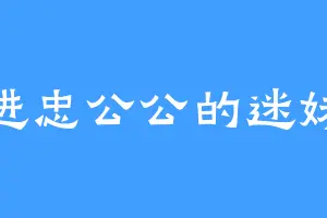 进忠公公的迷妹