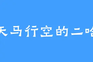 天马行空的二哈