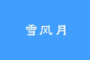 雪风月