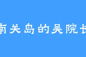 南关岛的吴院长