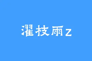 濯枝雨z