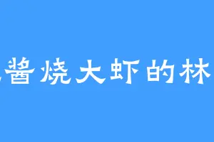 爱吃酱烧大虾的林浩然