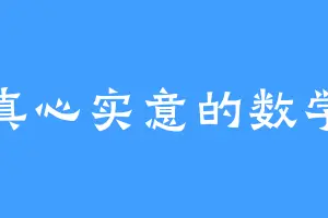 真心实意的数学