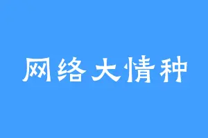 网络大情种