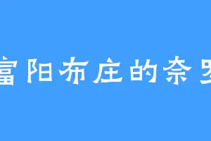 富阳布庄的奈罗