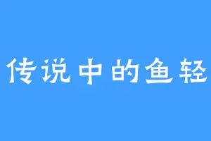 传说中的鱼轻