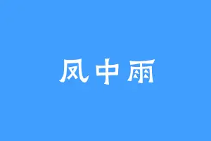 凤中雨