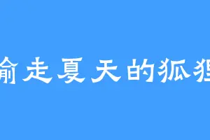 偷走夏天的狐狸