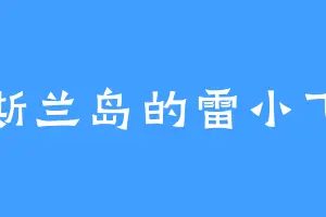斯兰岛的雷小飞