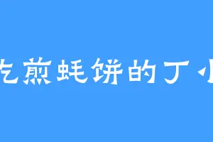 爱吃煎蚝饼的丁小姐