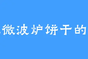爱吃微波炉饼干的无双