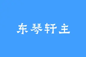 东琴轩主