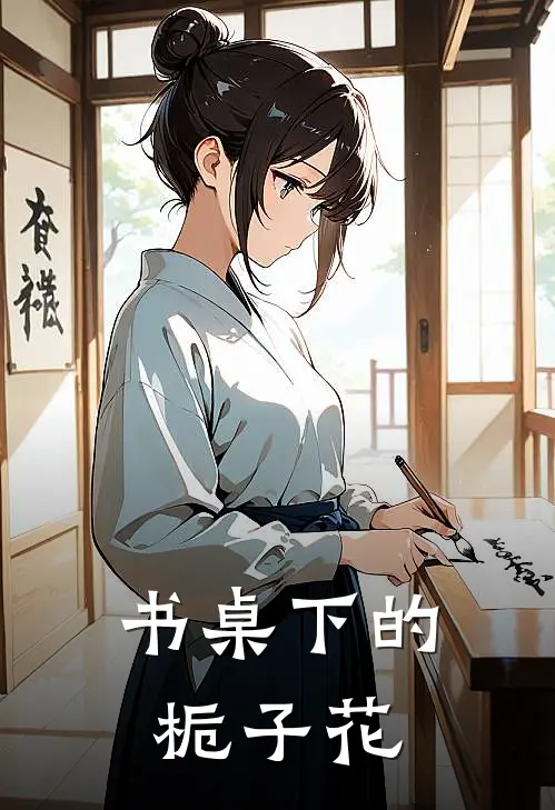 书桌下的栀子花