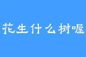 花生什么树喔